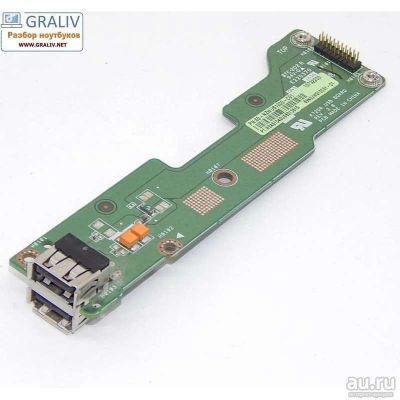 Лот: 9759597. Фото: 1. Плата с разъёмами usb для ноутбука... Платы расширения, контроллеры, доп. порты