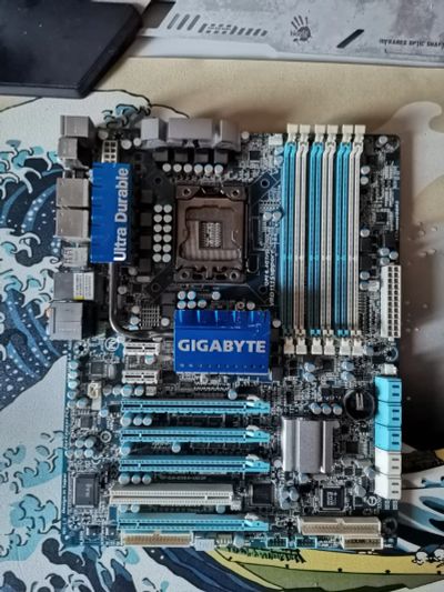 Лот: 22853971. Фото: 1. Материнская плата lga1366 GA-X58A-UD3R. Материнские платы