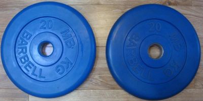 Лот: 4864324. Фото: 1. Диск обрезиненный (MB Barbell... Штанги, блины