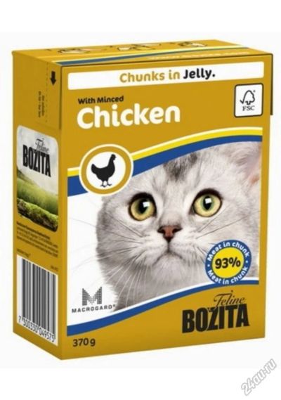 Лот: 5562207. Фото: 1. Консервы Bozita Feline Minced... Корма