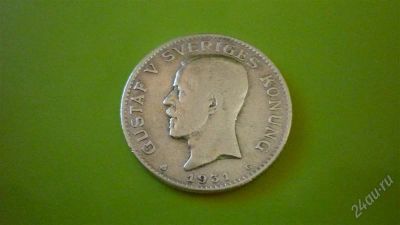 Лот: 1470536. Фото: 1. 1 крона 1931г. Швеция, серебро... Европа