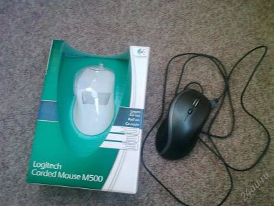 Лот: 1024317. Фото: 1. Logitech Corded Mouse M500. Клавиатуры и мыши