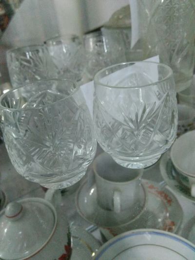 Лот: 11116563. Фото: 1. Хрустальные рюмки. Рюмки, стопки