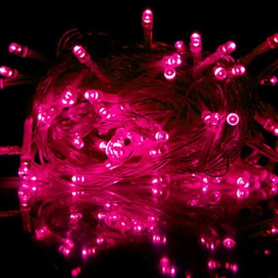 Лот: 9006254. Фото: 1. Гирлянда светодиодная розовая... Гирлянды, шарики, новогодние аксессуары