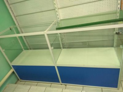 Лот: 10114020. Фото: 1. Витрина стеклянная прилавок. Торговое