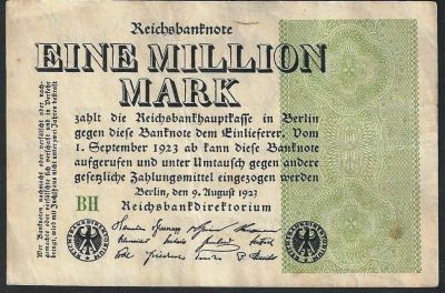 Лот: 8377838. Фото: 1. 1000000 марок 1923. Германия и Австрия