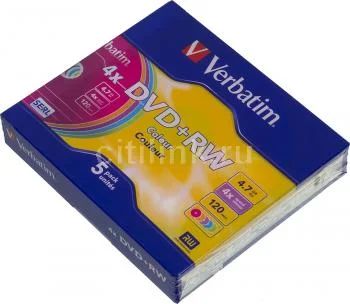 Лот: 2634119. Фото: 1. Оптический диск DVD+RW verbatim... CD, DVD, BluRay