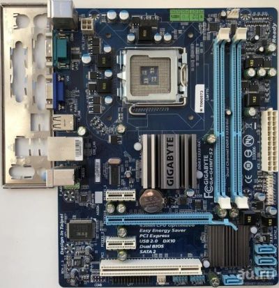 Лот: 12960729. Фото: 1. Gigabyte GA-G41MT-S2 rev 1.3 Поддержка... Материнские платы