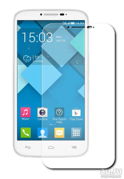 Лот: 12881111. Фото: 1. Защитное стекло Alcatel OT-7047D... Дисплеи, дисплейные модули, тачскрины