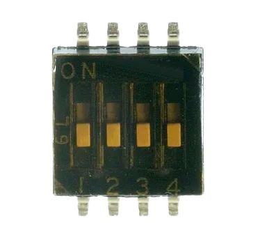 Лот: 17510277. Фото: 1. DIP переключатель smd 4P, UL94VO. Реле, тумблеры, переключатели