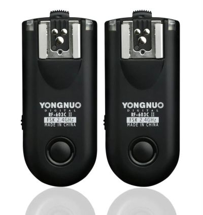 Лот: 5499878. Фото: 1. Радиосинхронизатор Yongnuo RF-603... Вспышки, осветители, рассеиватели