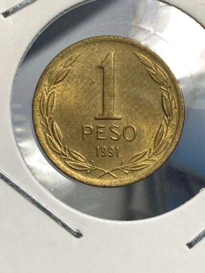 Лот: 19367600. Фото: 1. Чили 1 песо, 1991. Америка