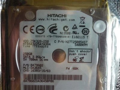 Лот: 1938008. Фото: 1. Жесткий диск 2.5" SATA-II 250Gb... Жёсткие диски (HDD)