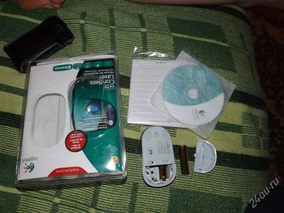 Лот: 1505901. Фото: 1. Мышь Logitech V470 Cordless Laser... Клавиатуры и мыши