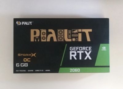 Лот: 19176037. Фото: 1. Palit RTX 2060 StormX OC 6 GB. Видеокарты