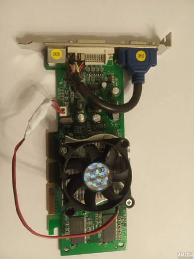 Лот: 16065131. Фото: 1. Видеокарта GeForce FX5500 AGP... Видеокарты