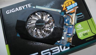 Лот: 3670439. Фото: 1. Видеокарта GigaByte GeForce GT... Видеокарты