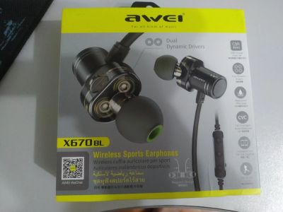 Лот: 15238191. Фото: 1. Беспроводные наушники awei x670bl. Наушники, гарнитуры