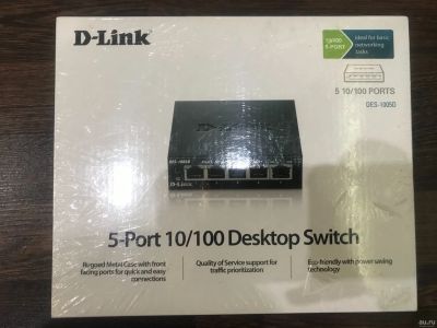Лот: 18331136. Фото: 1. Коммутатор D-Link DGS-1005D... Маршрутизаторы (роутеры)
