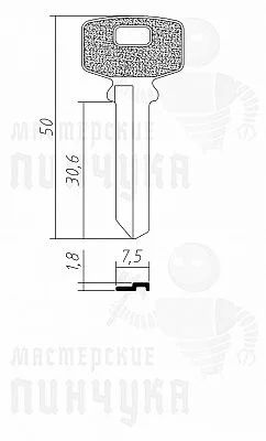 Лот: 12031454. Фото: 1. ключ 159 AN207. Материалы и сырьё