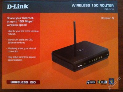 Лот: 972366. Фото: 1. Wi-Fi роутер D-Link DIR-300. Маршрутизаторы (роутеры)
