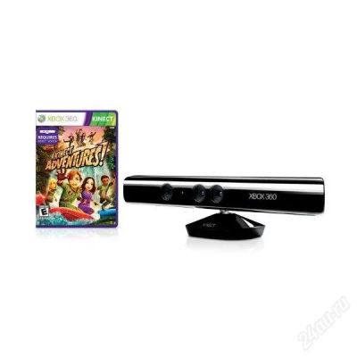 Лот: 1182235. Фото: 1. kinekt на xbox 360+ игра adventures. Аксессуары для игровых приставок, консолей, геймпады