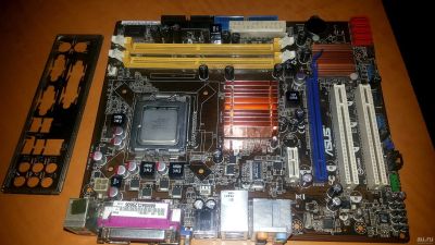 Лот: 13052804. Фото: 1. Материнская плата №7 Asus p5kpl-am... Материнские платы