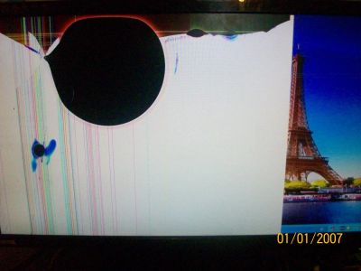Лот: 5500735. Фото: 1. Монитор 23" Benq G2320HD разбит... ЖК-мониторы