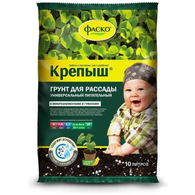 Лот: 24315024. Фото: 1. Грунт Крепыш, для рассады, 10... Грунты, удобрения