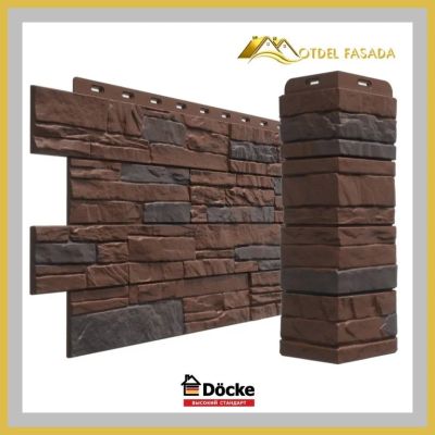 Лот: 17534891. Фото: 1. Фасадная панель Docke STEIN Темный... Фасадные материалы, сайдинг