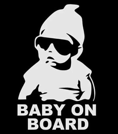 Лот: 10305026. Фото: 1. Наклейка на авто Baby on board... Наклейки автомобильные