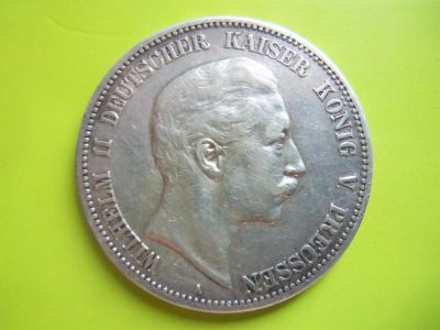 Лот: 3562950. Фото: 1. 5 марок 1903 г. А Пруссия,Германия... Германия и Австрия