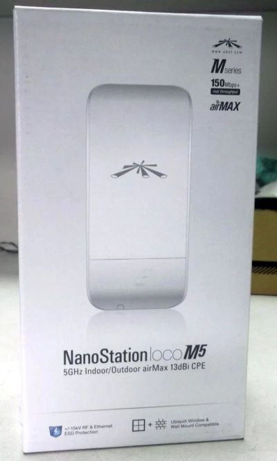 Лот: 9655063. Фото: 1. Радиомаршрутизатор 5Ггц NanoStation... Маршрутизаторы (роутеры)