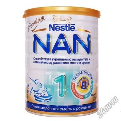 Лот: 5194938. Фото: 1. Смесь NAN 1 800 гр. Детское питание