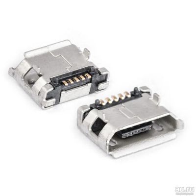 Лот: 13436644. Фото: 1. Гнездо micro usb (тип13). Шлейфы, разъёмы