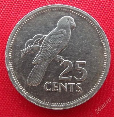 Лот: 2579603. Фото: 1. (№2291/LF) 25 центов 1982 (Сейшельские... Африка