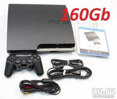 Лот: 3753992. Фото: 1. Playstation 3 (PS3) slim\160Гб... Игровые приставки, консоли