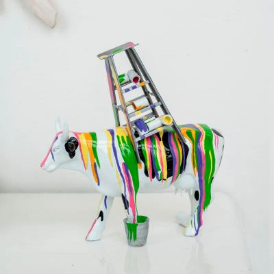 Лот: 25784290. Фото: 1. Коллекционная корова CowParade... Фигурки, статуэтки