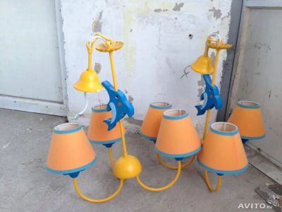 Лот: 4346503. Фото: 1. 2 одинаковых люстры в детскую. Другое освещение