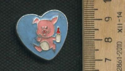 Лот: 17691419. Фото: 1. ( № 9019 ) значки детство,Розовый... Сувенирные