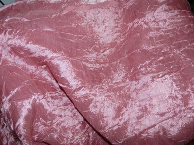 Лот: 14766251. Фото: 1. Ткань жатая (жатка) Тергалет розовая... Шторы, тюль