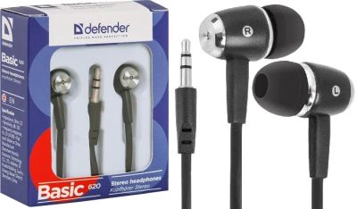 Лот: 25014286. Фото: 1. Наушники Defender Basic 620 вставные... Акустические системы