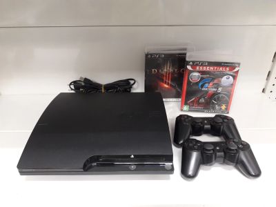 Лот: 13265215. Фото: 1. PlayStation 3 Slim 500GB 2 игры... Консоли