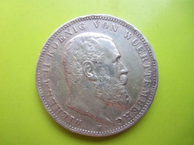 Лот: 2975986. Фото: 1. 3 марки 1913 г. F Вюртемберг,серебро... Германия и Австрия