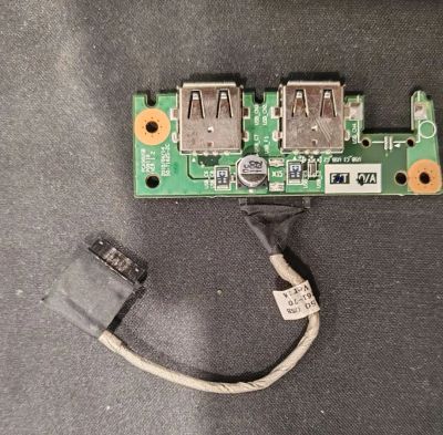 Лот: 17940469. Фото: 1. Плата с разъемами USB 1203a01... Платы расширения, контроллеры, доп. порты