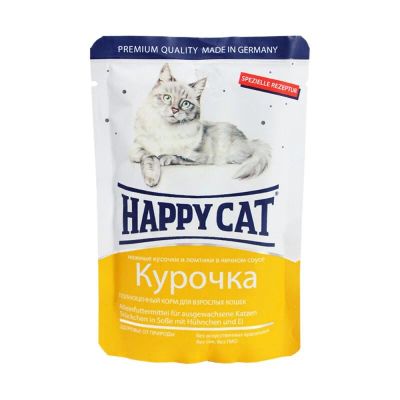Лот: 10399142. Фото: 1. Корм Happy Cat Для Кошек Курочка... Корма