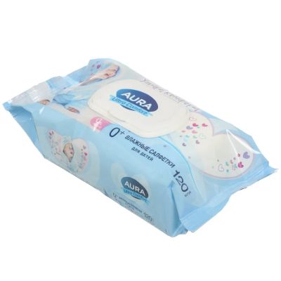 Лот: 25235069. Фото: 1. Салфетки влажные Aura, Ultra Comfort... Средства личной гигиены 