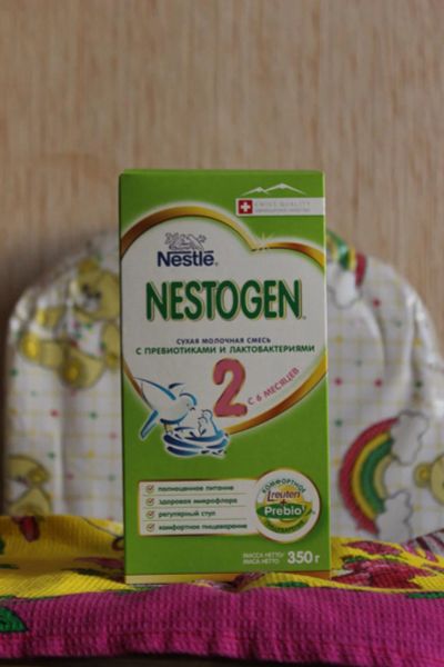 Лот: 7055077. Фото: 1. Детская сухая смесь Nestogen 2. Детское питание