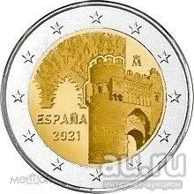 Лот: 17745226. Фото: 1. Испания 2 евро 2021 года. Исторический... Европа