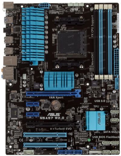 Лот: 17314407. Фото: 1. Материнская плата Asus M5A97 R2... Материнские платы